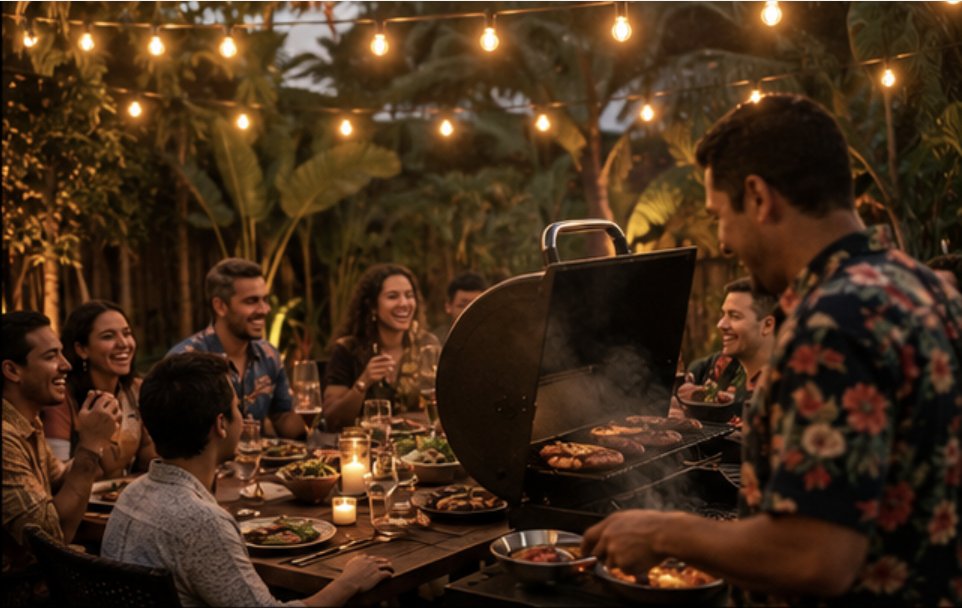 Kona backyard gathering lifestyle